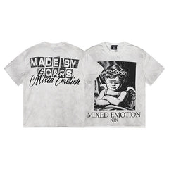 MIXED EMOTION Blindfolded Angel Washed Tee