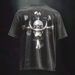 GRAND SKULL VINTAGE OVERSIZE TEE