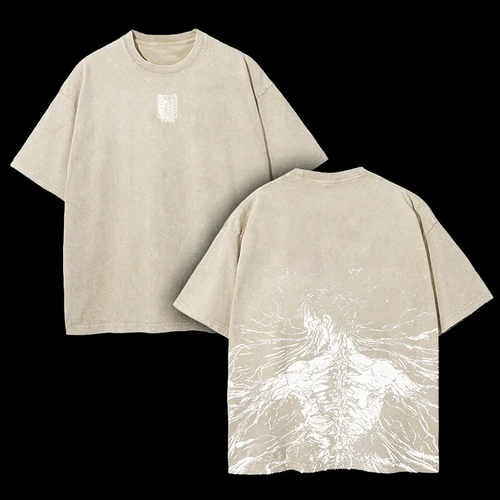 EREN FREEDOM VINTAGE UINSEX OVERSIZE TEE