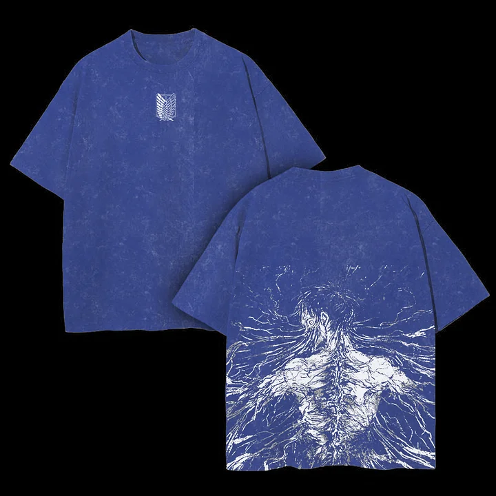 EREN FREEDOM VINTAGE UINSEX OVERSIZE TEE
