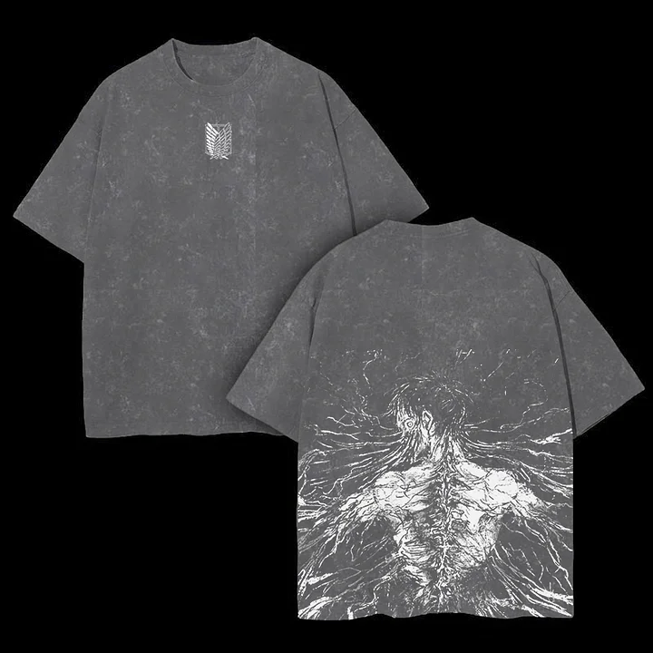 EREN FREEDOM VINTAGE UINSEX OVERSIZE TEE